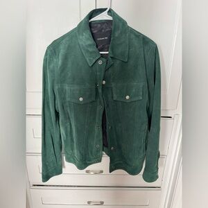 Coach Men's Green Suede leather Jacket